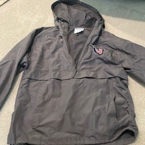 Athletic quarter zip, champion, dark grey, size small